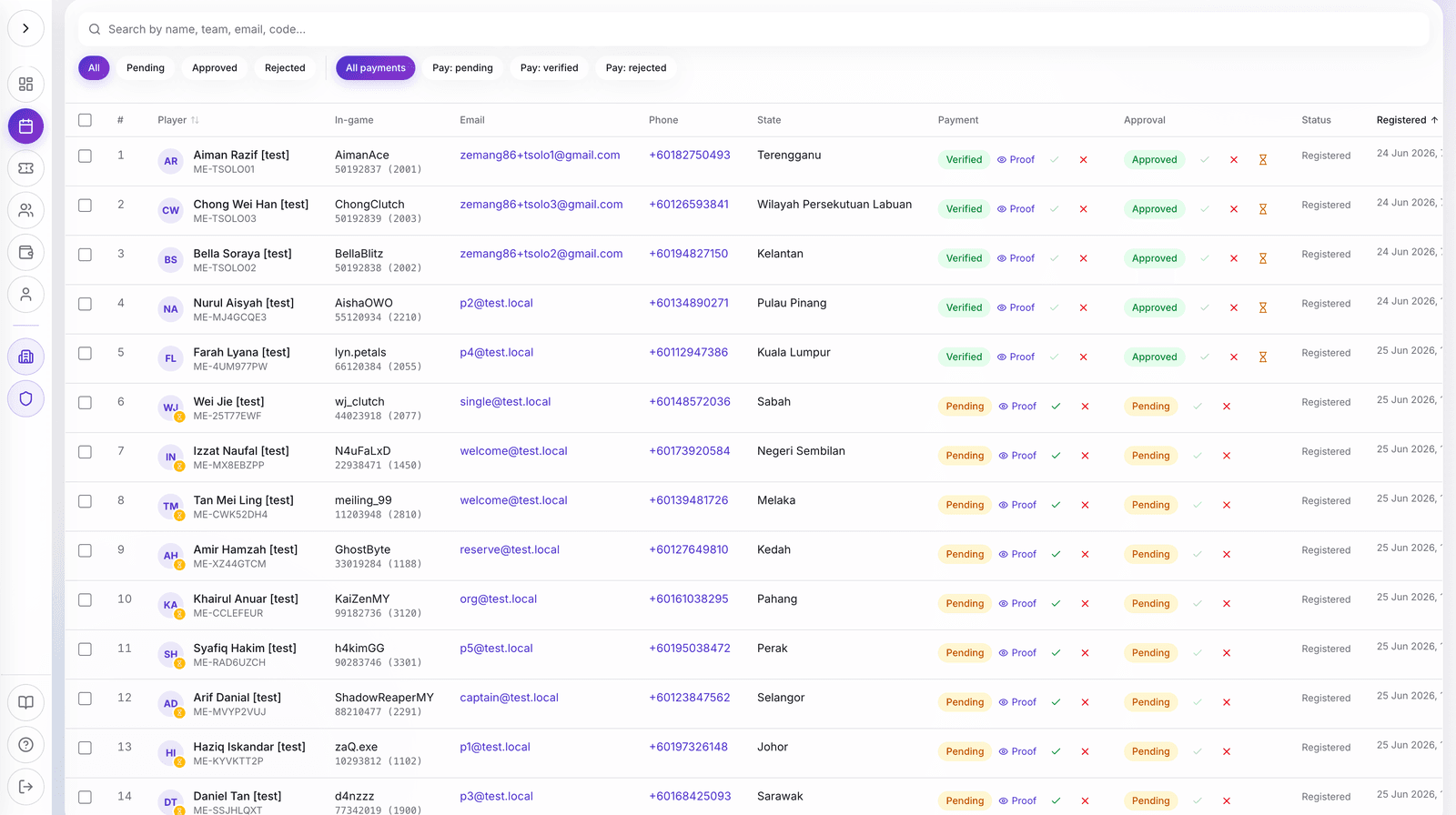 kitamen one — software · tournaments